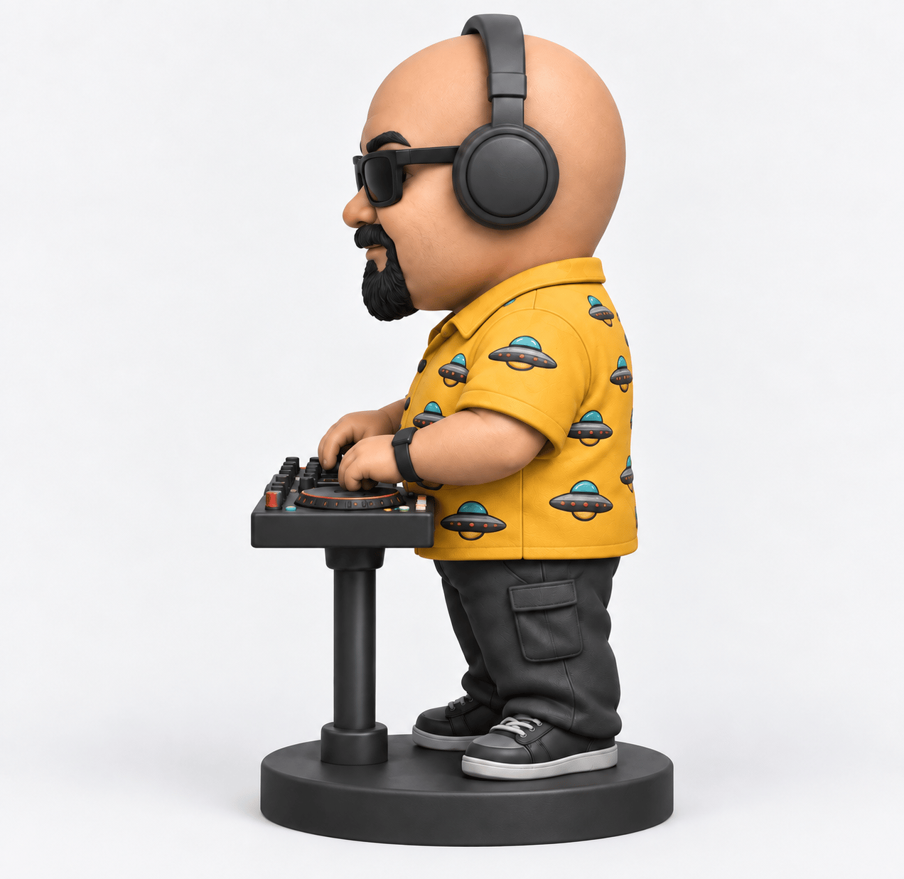 Mascota 3D personalizada, vista de perfil